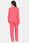 Rosaline Just Treats Knit Cotton Pyjama Set - Rouge Red — thumbnail 4